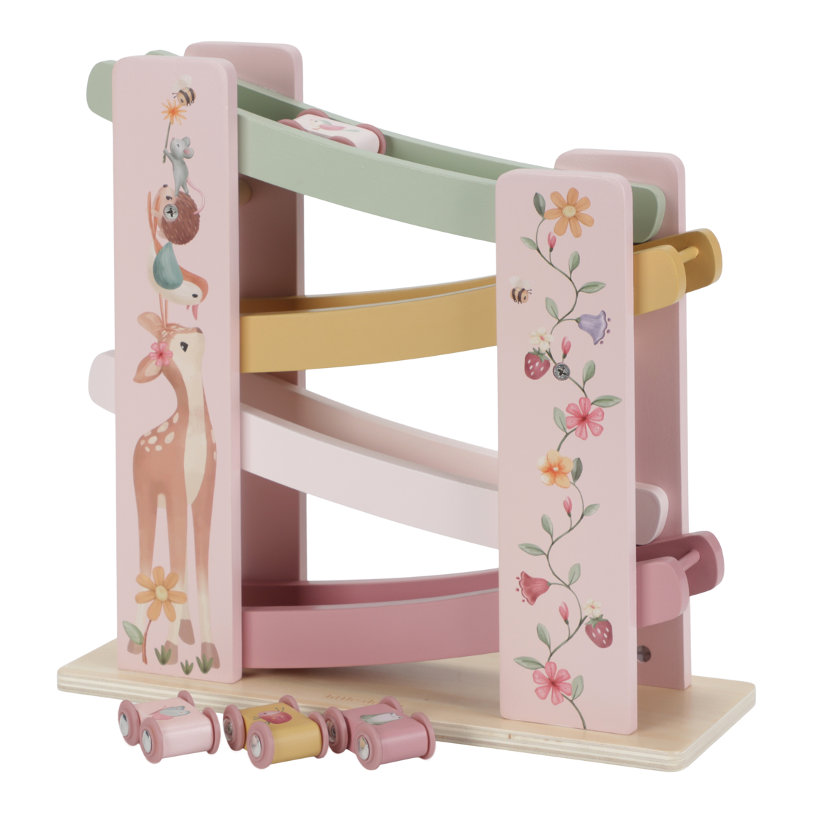 Holzrollbahn zur Geburt - Fairy Garden