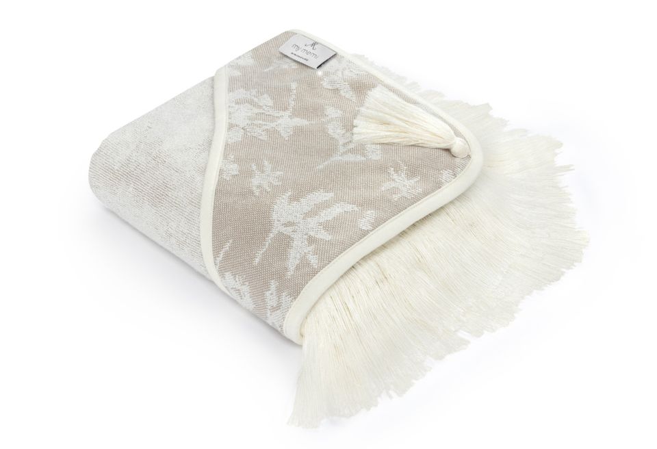 Bambus Handtuch Light Beige – Boho Leaves