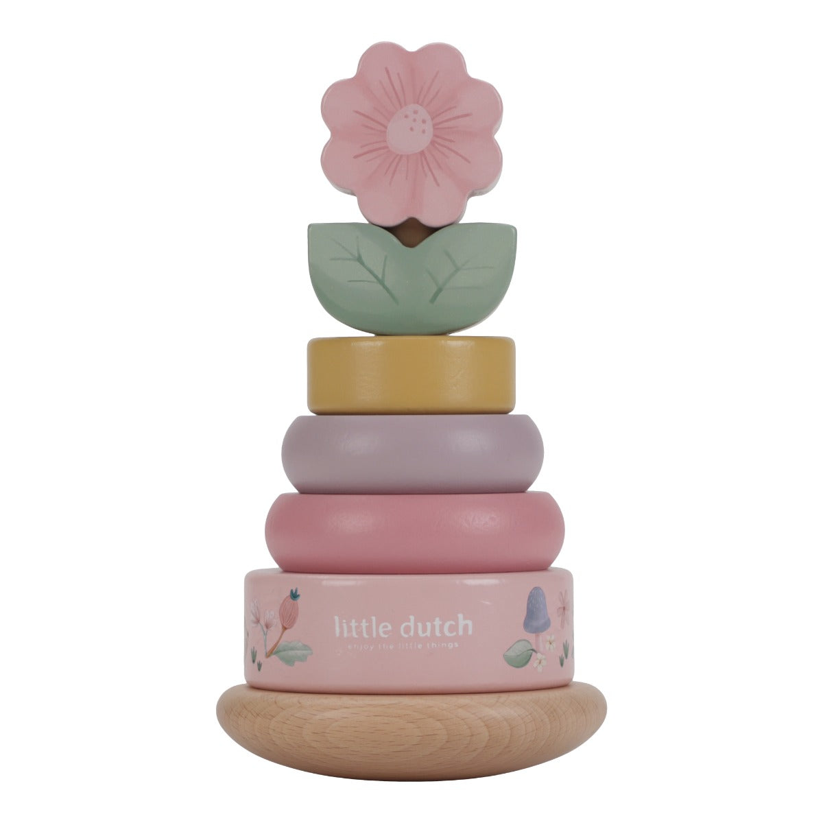 Holz-Stapelturm mit Ringen Fairy Garden - Little Dutch