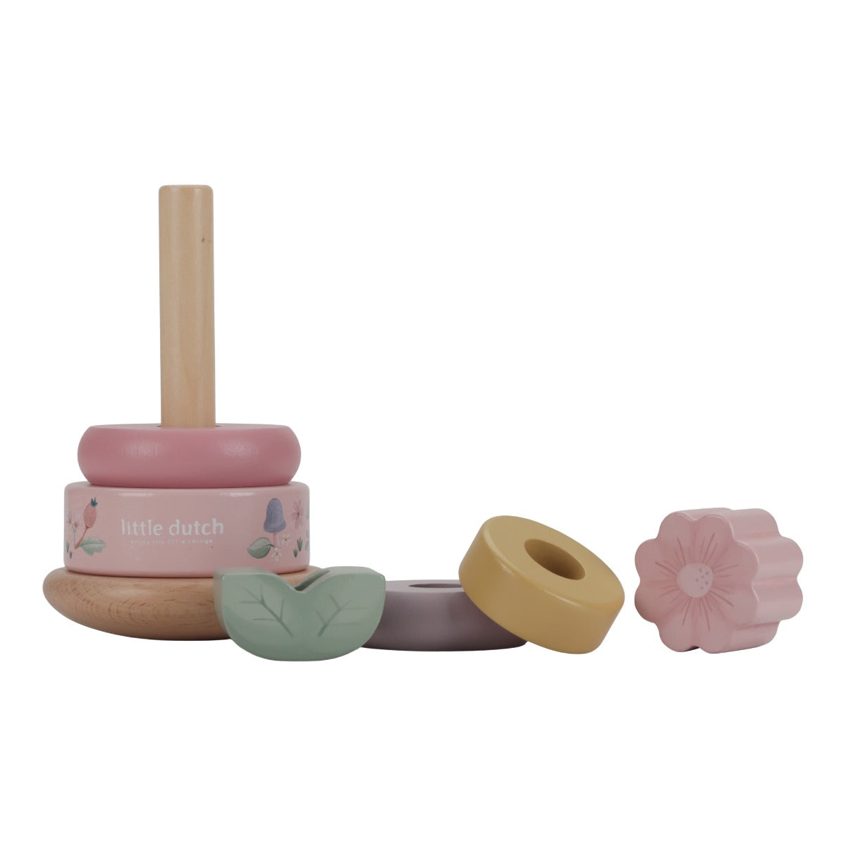 Holz-Stapelturm mit Ringen Fairy Garden - Little Dutch