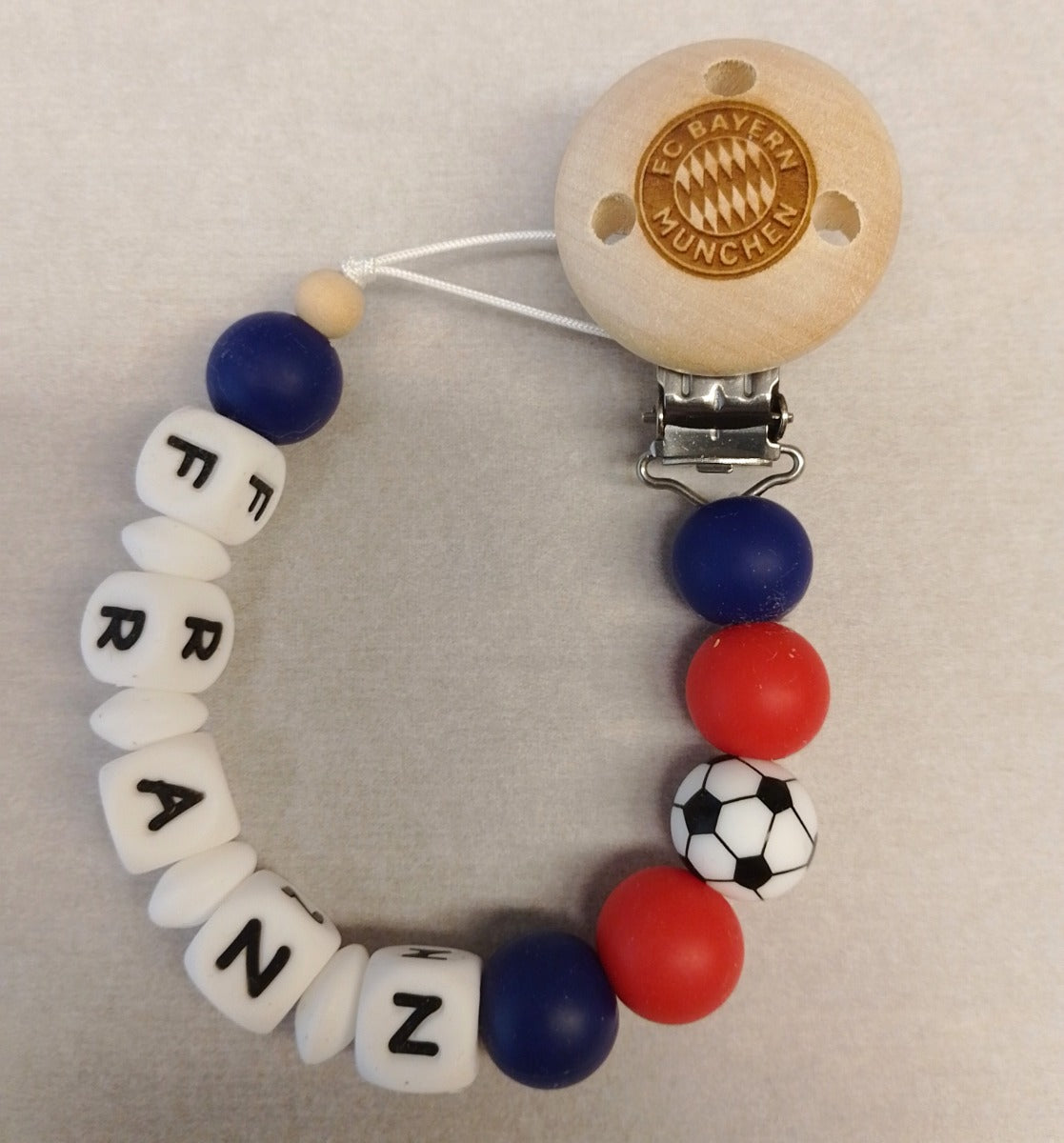 Schnullerkette Fußball
