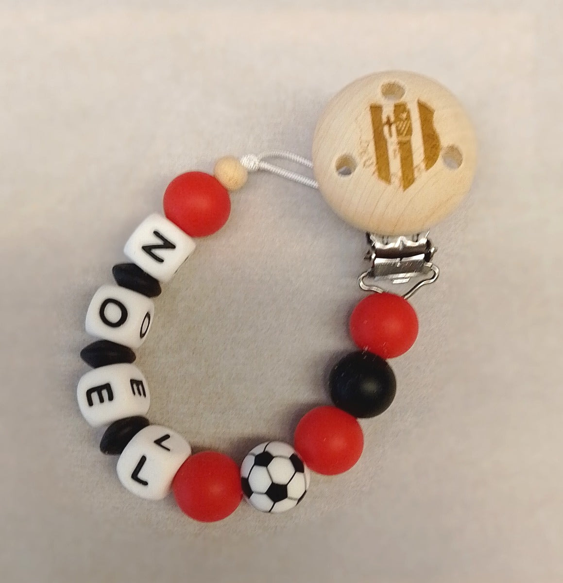 Schnullerkette Fußball