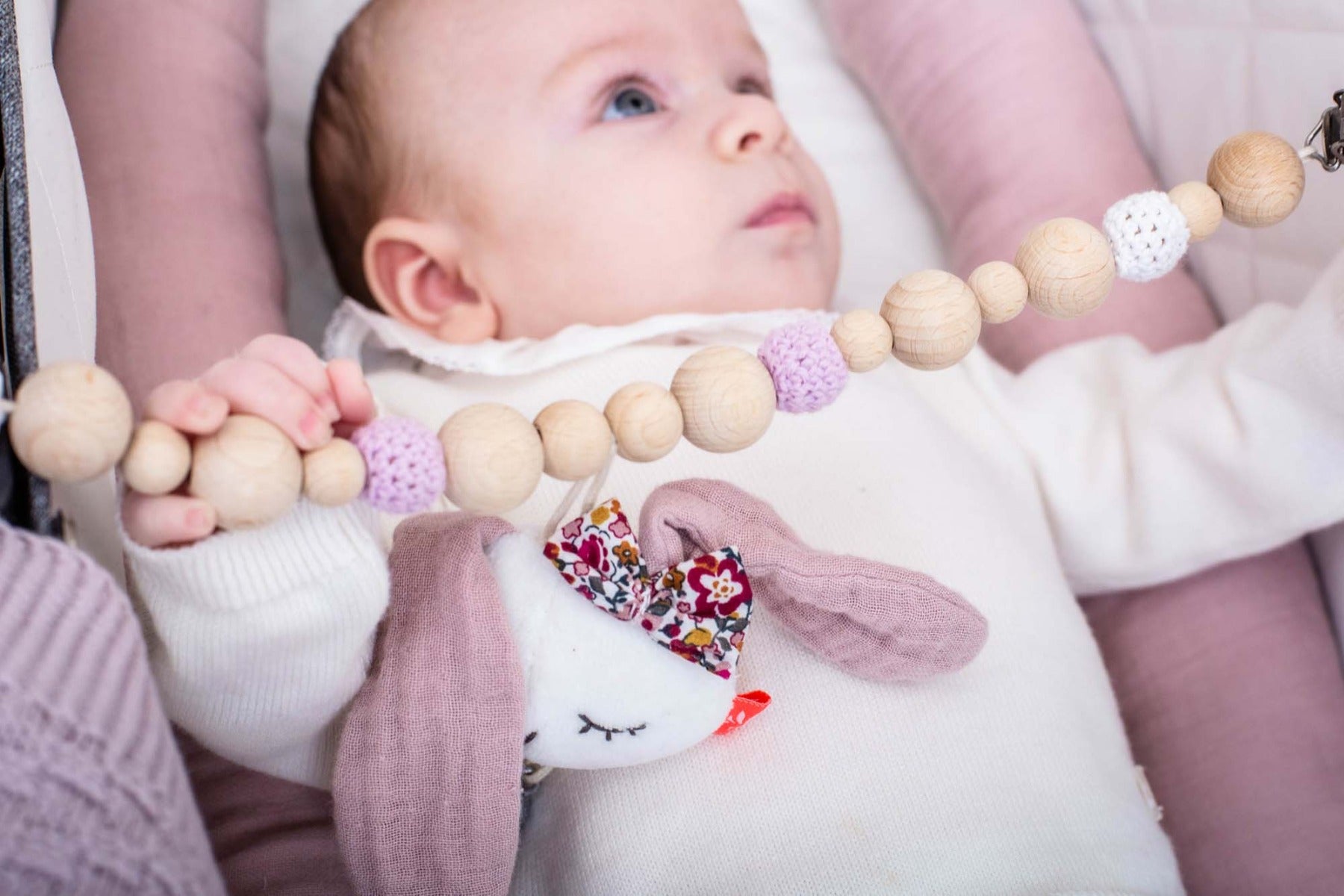 Kinderwagenkette Hase Mädchen