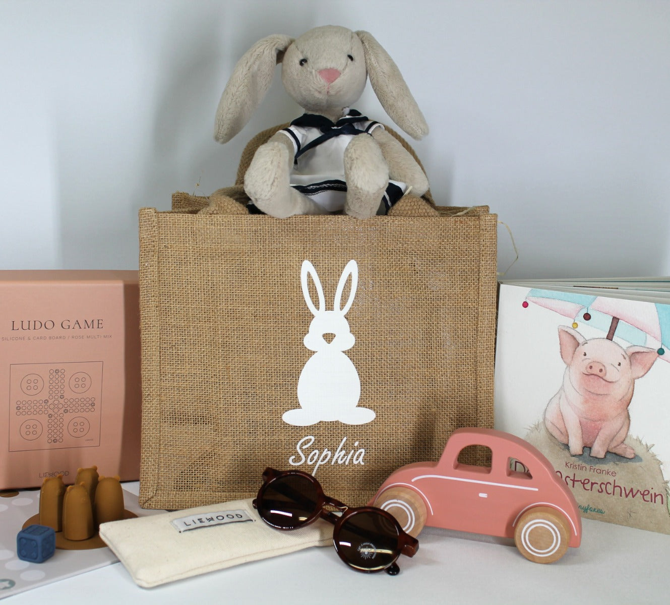 Ostertasche Jute personalisiert