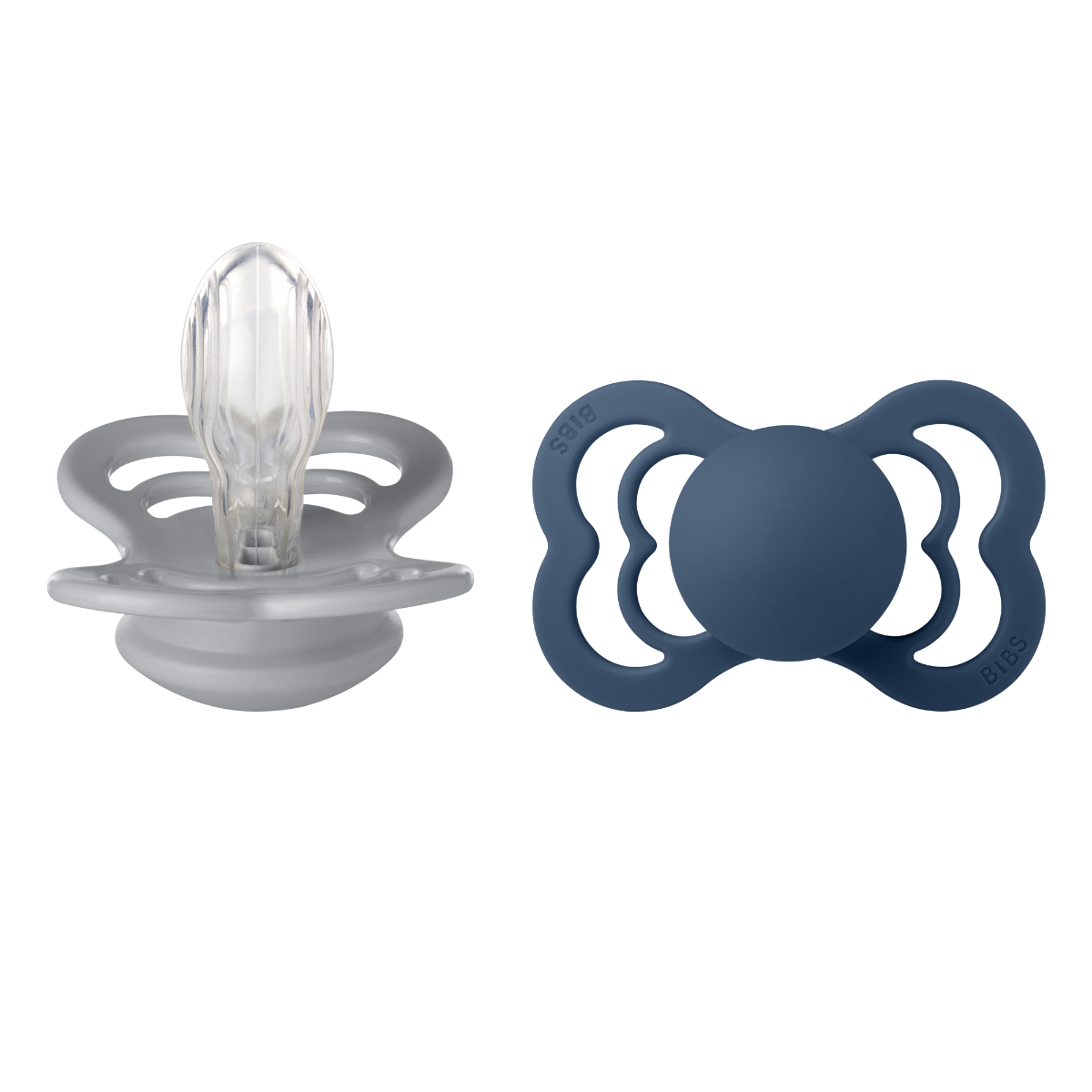 2er Packung Schnuller - Cloud & Steel Blue Silicone