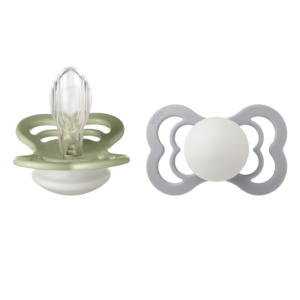 2er Packung Schnuller - Sage & Cloud Night Silicone - BIBS Supreme