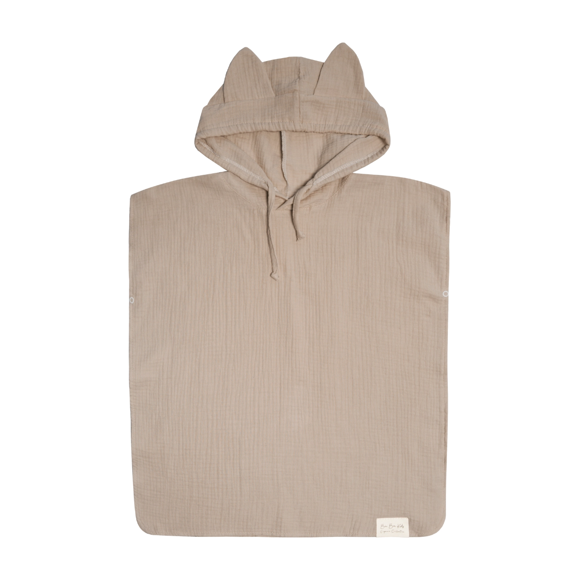 Musselin Poncho - Sand 3-5 Jahre
