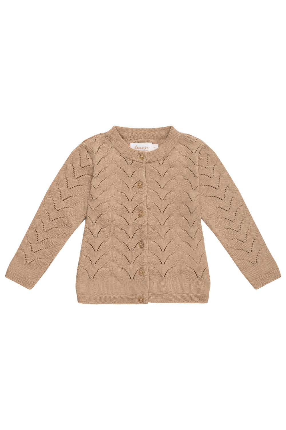 Strickjacke mit Zopfmuster - coffee-86-92