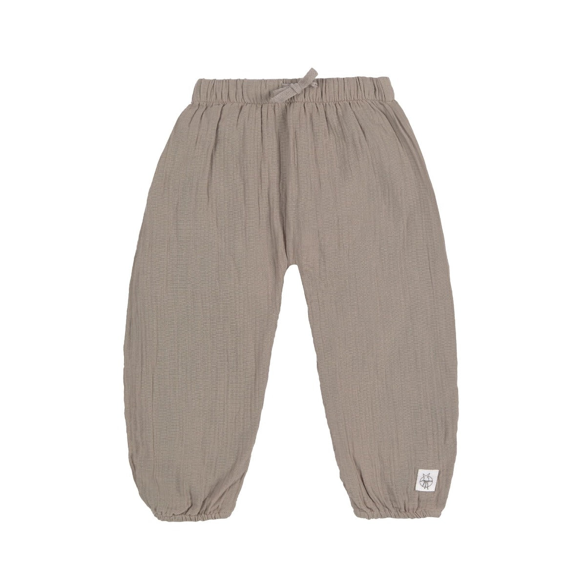 Baby Pumphose - Bio-Baumwolle, Taupe, Grau