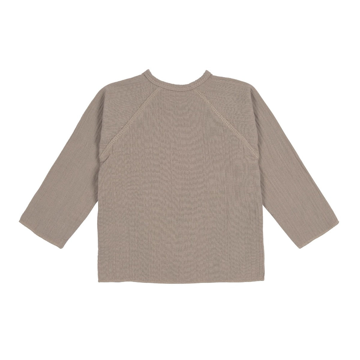 Baby Wickelshirt - Bio Baumwolle, Taupe, Grau