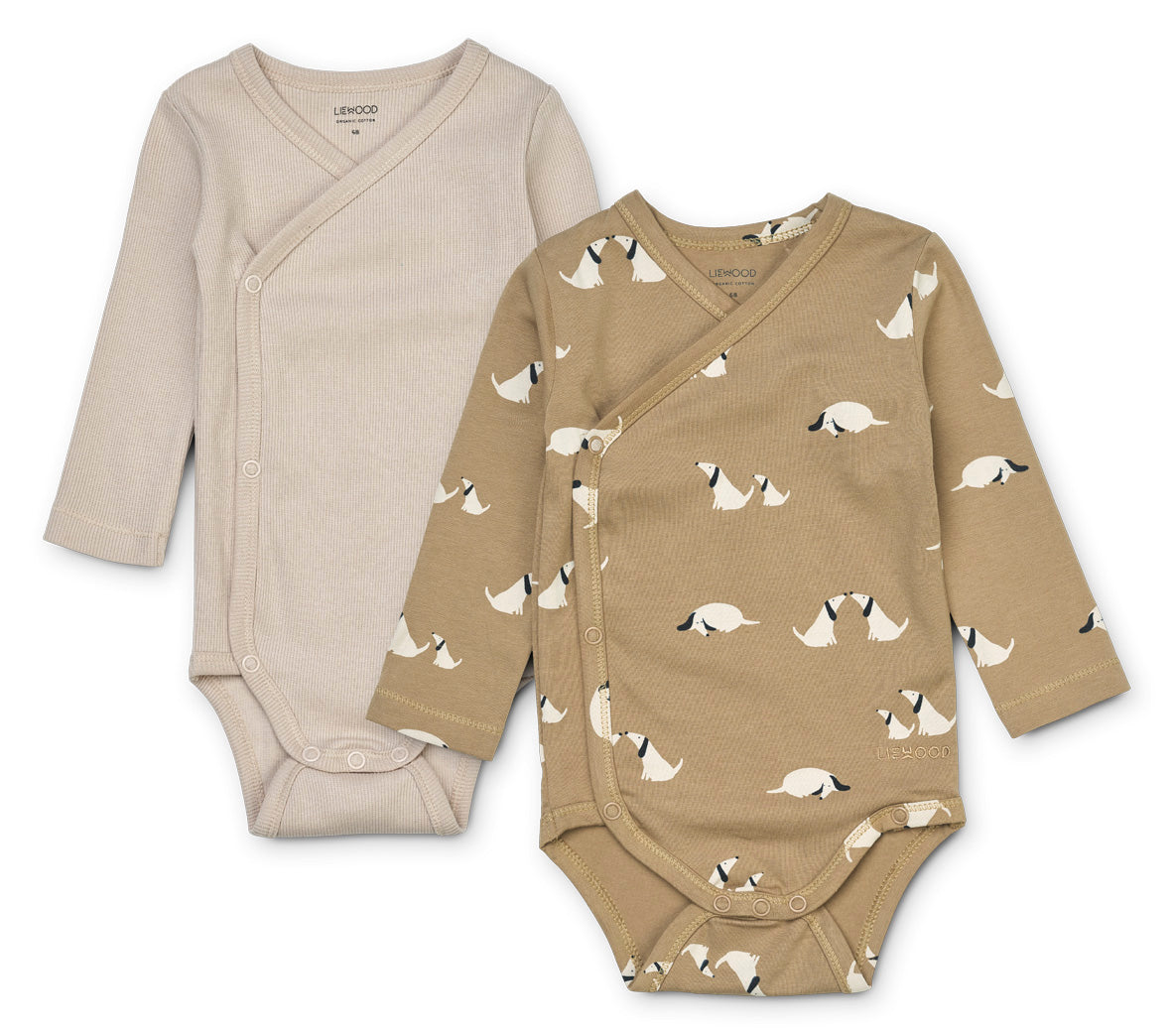 Wickelbody 2 er Set-Dog/Oat