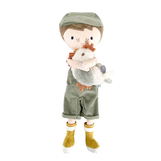 Farmer Jim mit Huhn 35cm