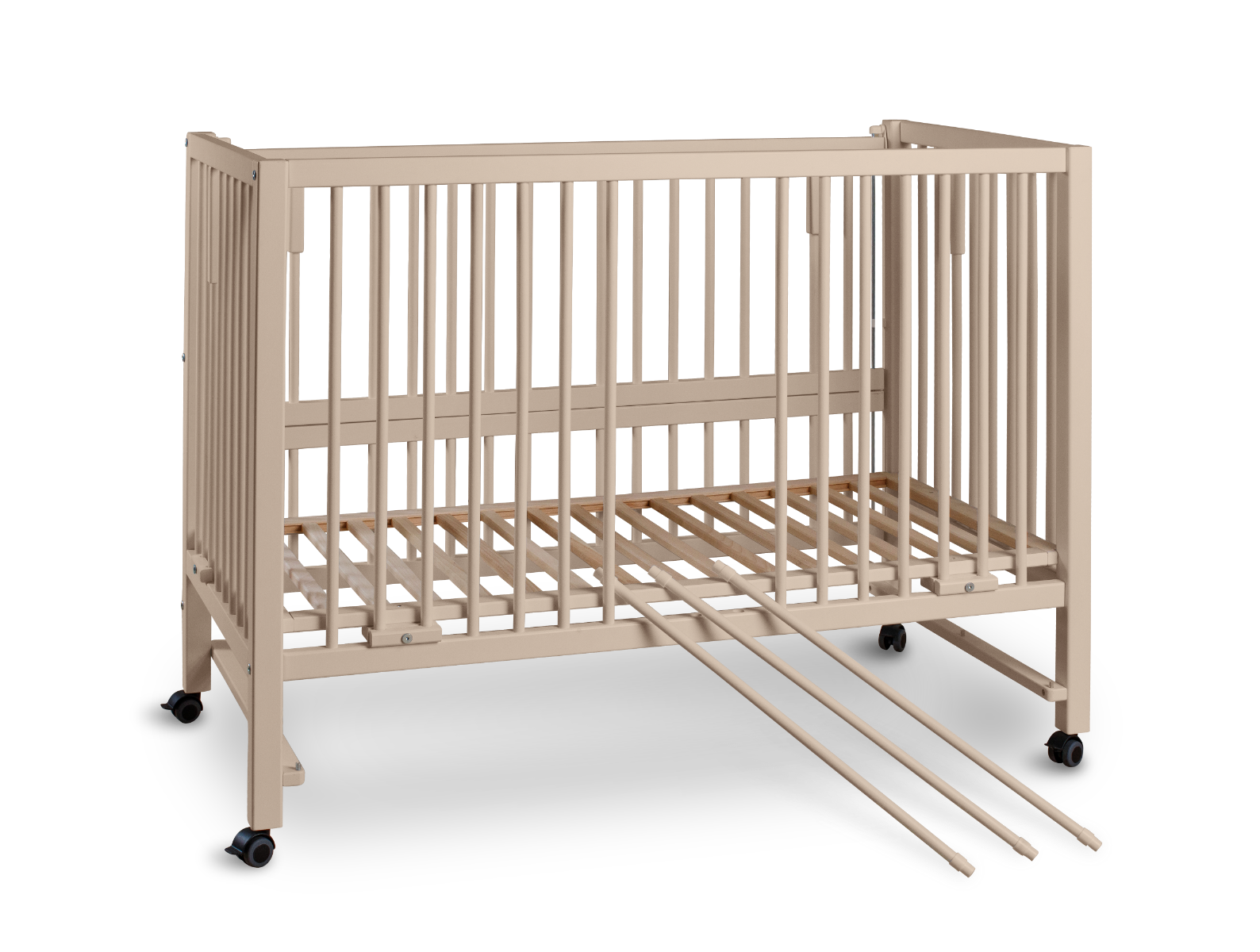 HAJO Kinder- und Beistellbett - Buche SEIDEN-BEIGE