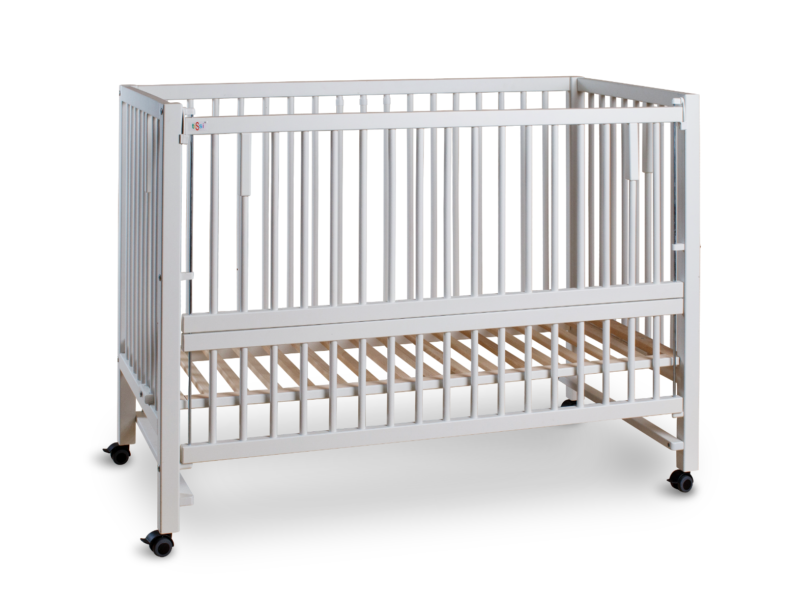 Kinder- und Beistellbett - Buche WEISS