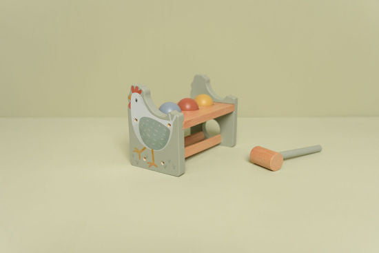 Hammerbank mit rollenden Kugeln Little Farm FSC