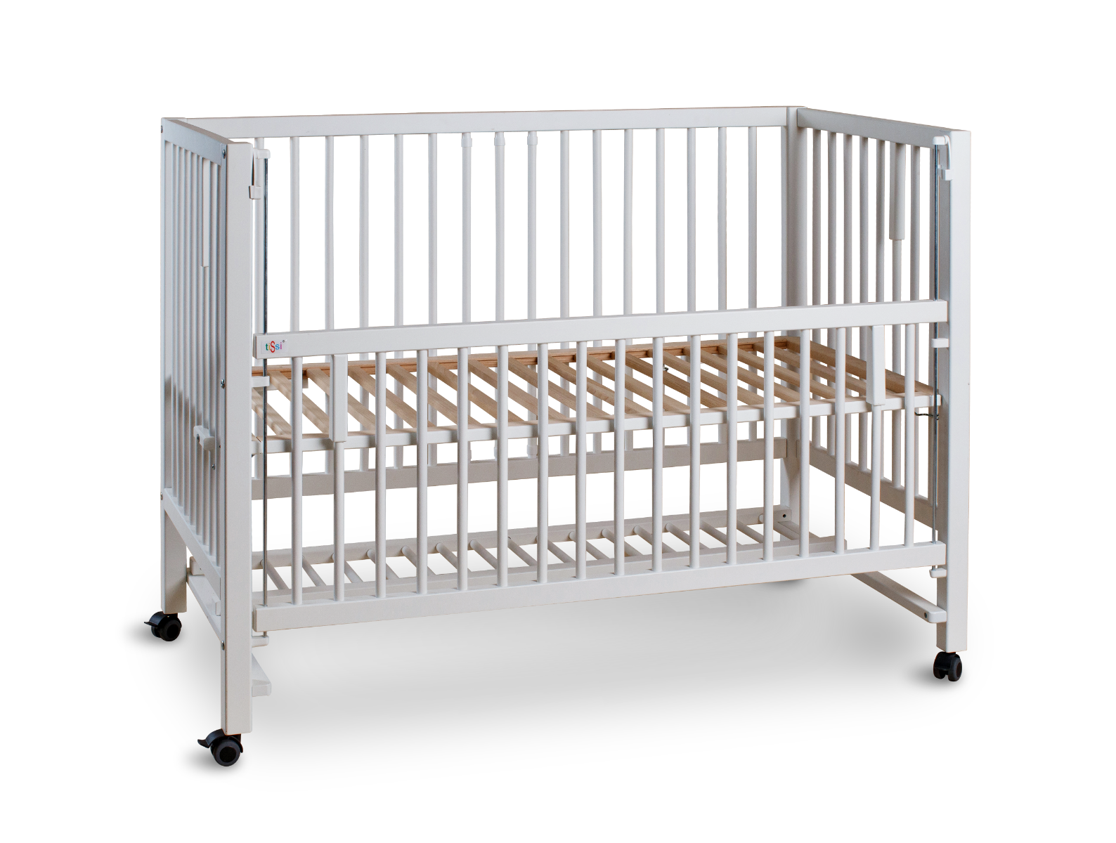 Kinder- und Beistellbett - Buche WEISS