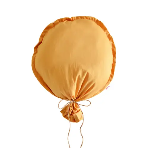 Stoffballon-Wanddekor mit Wunschname-Cognac