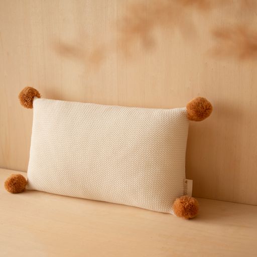 Gestricktes Kissen Milch  22X35