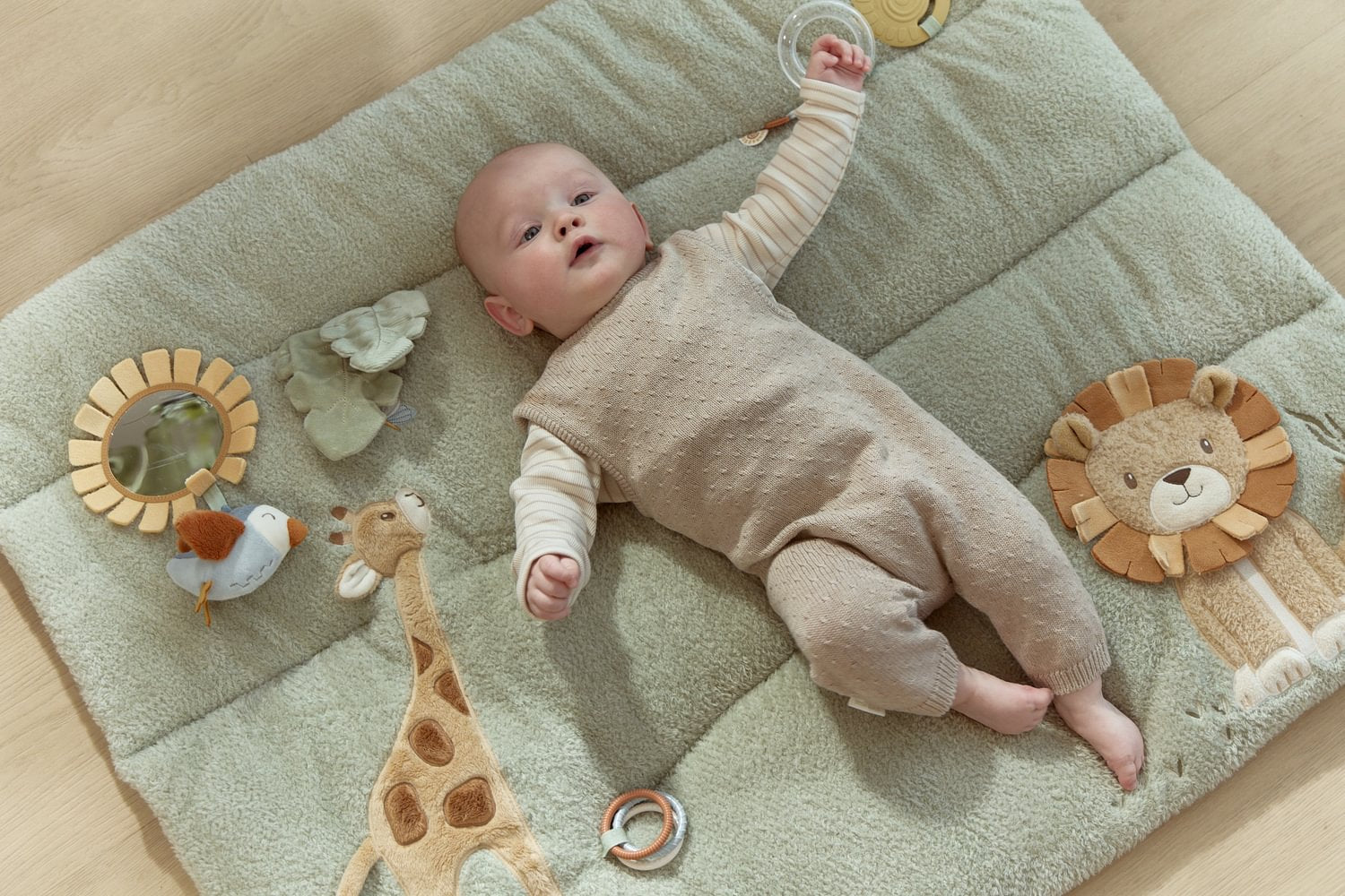 Aktivitätsspielmatte Safari friends - Grün