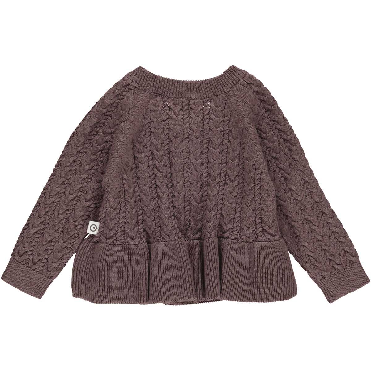 Müsli Babystrickjacke - Grape Gr. 68