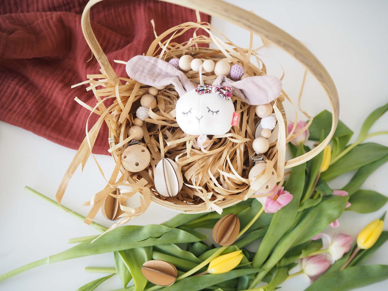 Kinderwagenkette Hase Mädchen