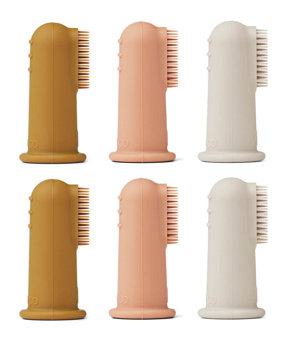 Simon Fingerzahnbürste 6er-Pack Sandy Multi Mix