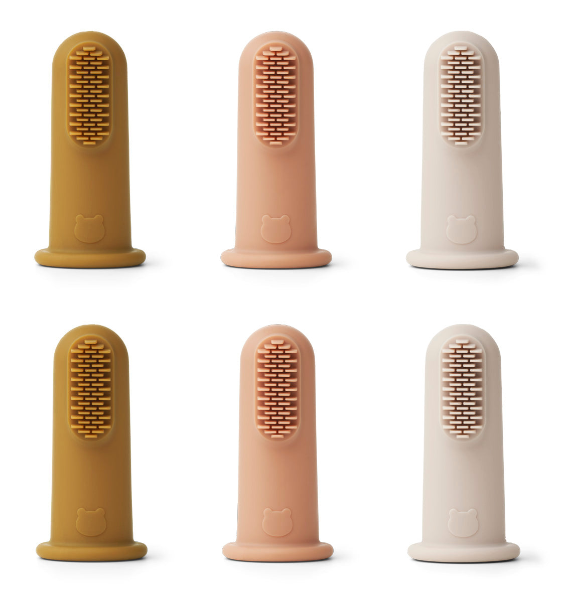 Simon Fingerzahnbürste 6er-Pack Sandy Multi Mix