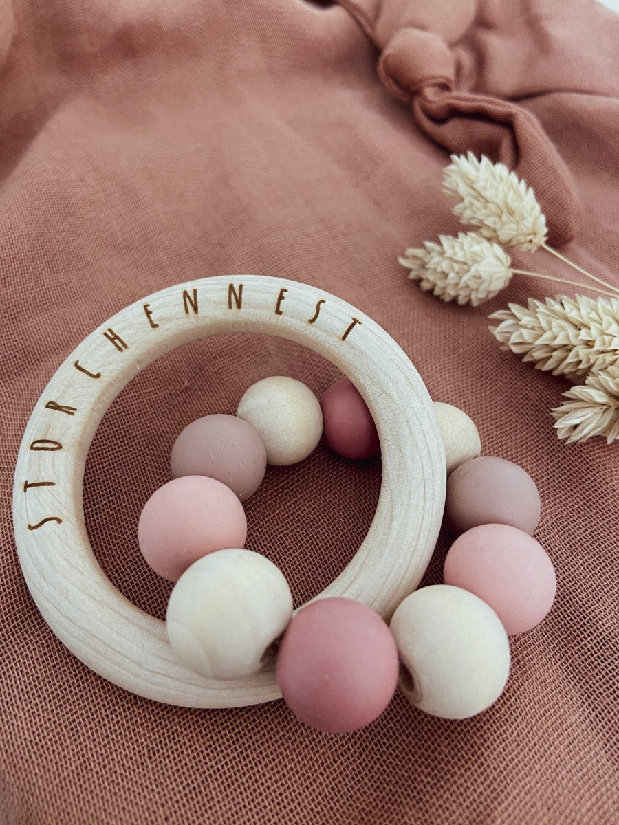Schnullerkette mit Wunschname "Anna"