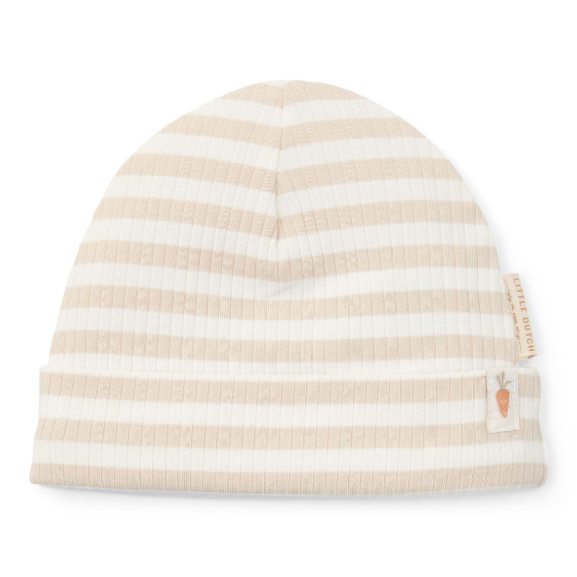 Babymütze Stripe Sand/White Größe 2 / 3-6 Mon