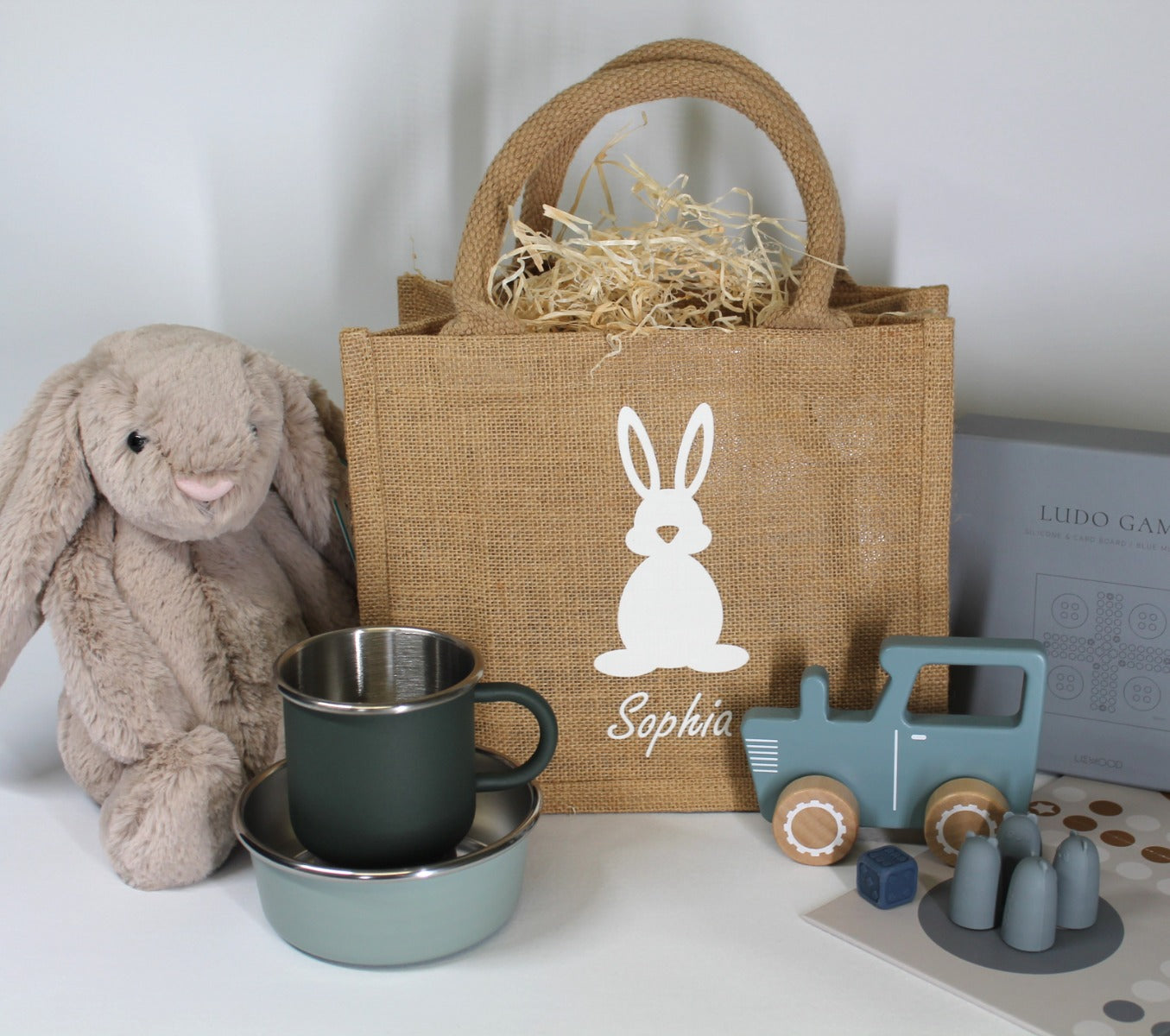 Ostertasche Jute personalisiert