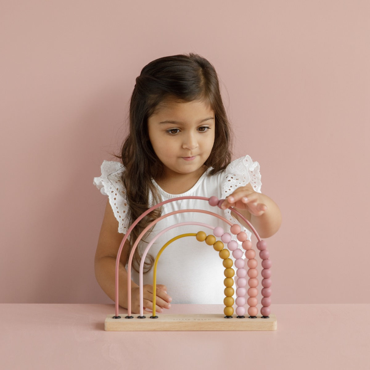 Little Dutch Regenbogen-Abacus rosa