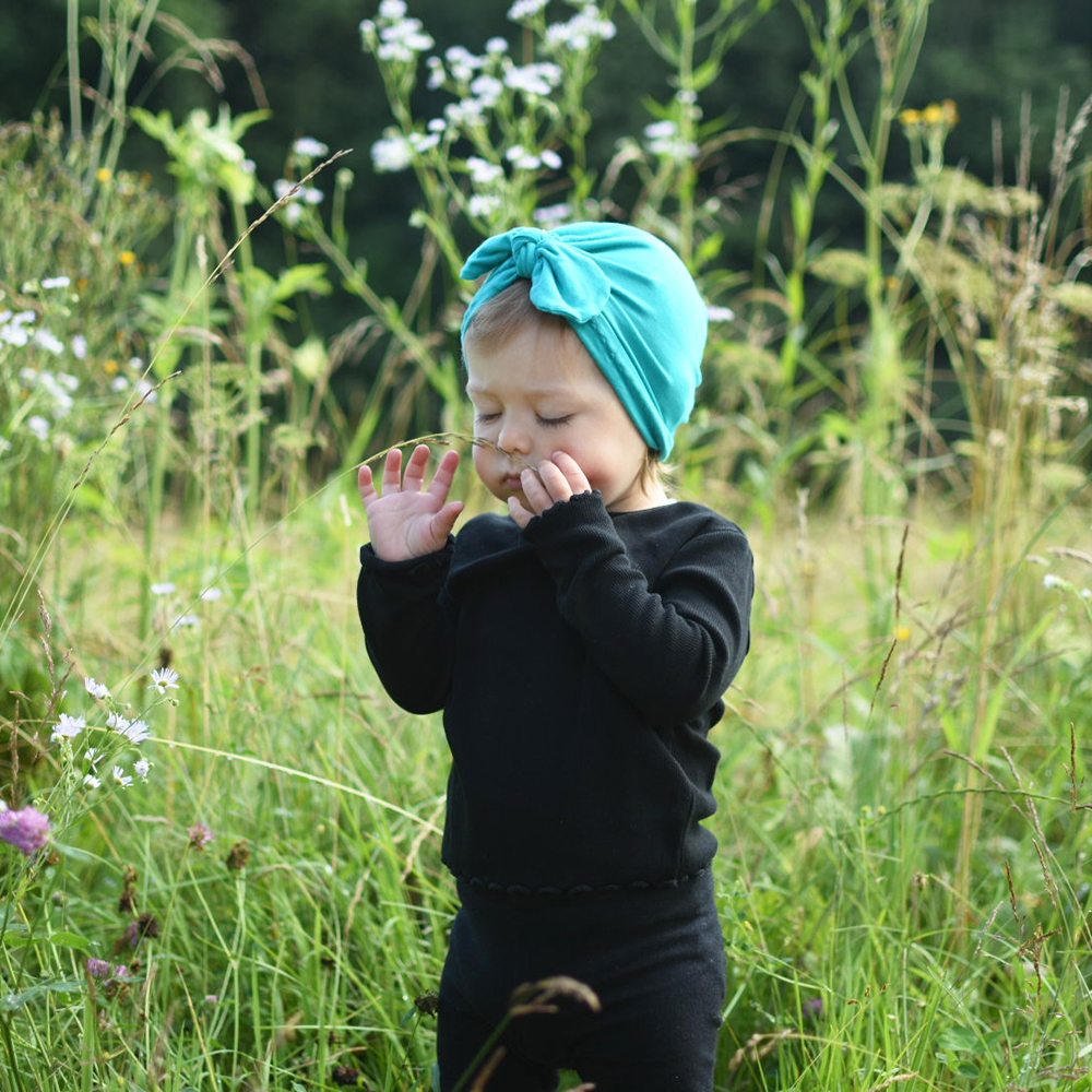 Bambus-Turban, navy, 1-2 Jahre