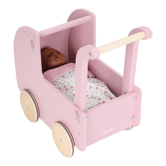 Puppenwagen inkl. Puppe Rosa