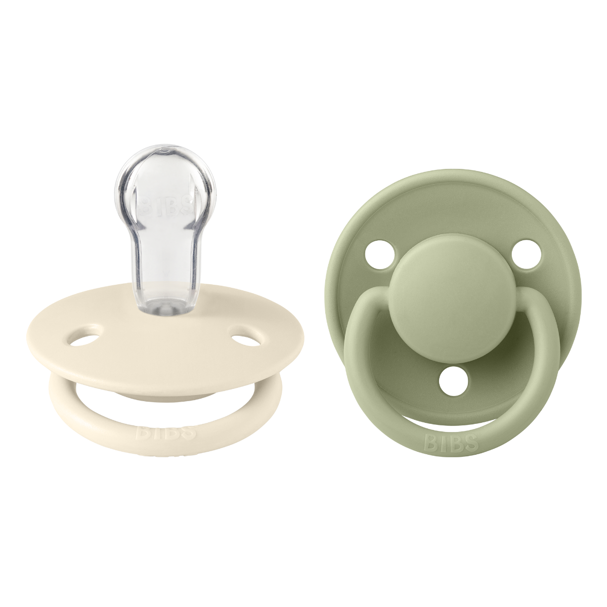 2er Packung Schnuller - Sage & Ivory Silicone - Bibs de Lux