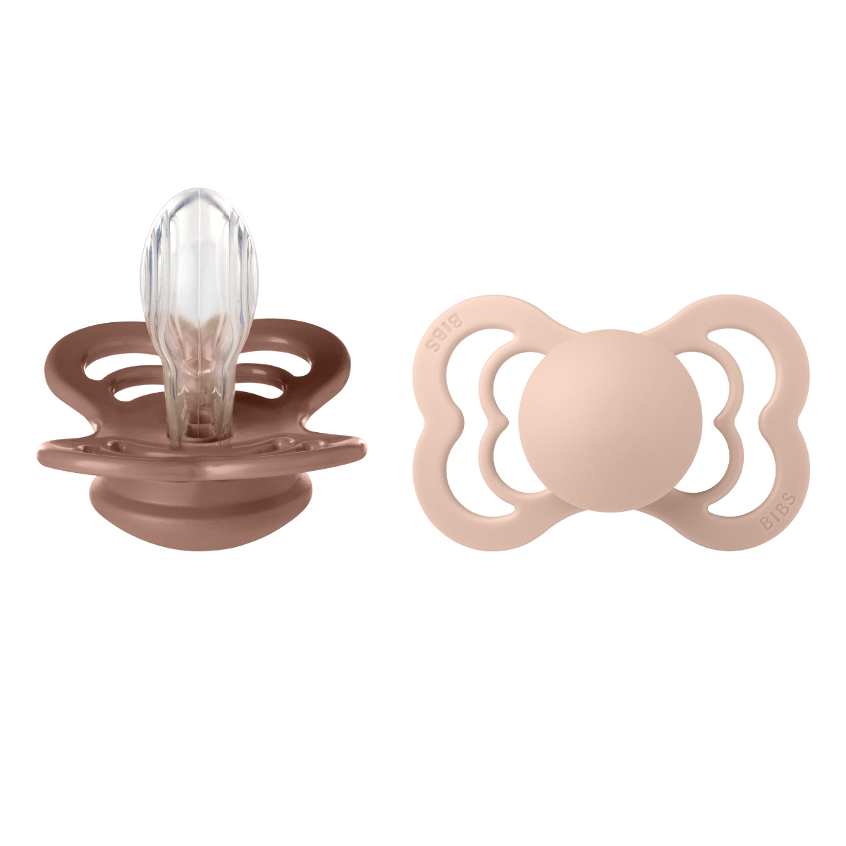 2er Packung Schnuller - Woodchuck & Blush Silicone - BIBS Supreme