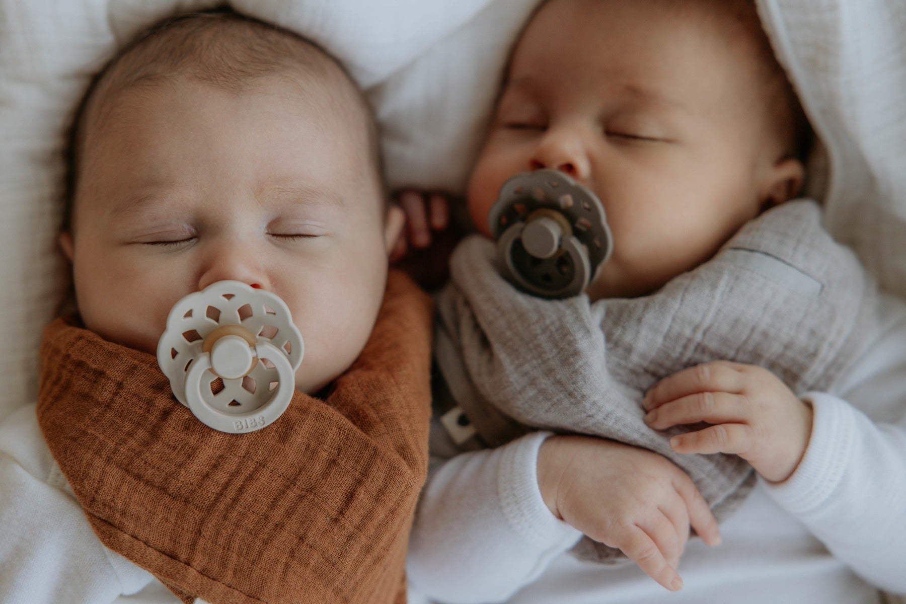 2er Packung Schnuller - Pale Butter & Dusty Pink - BIBS Boheme 