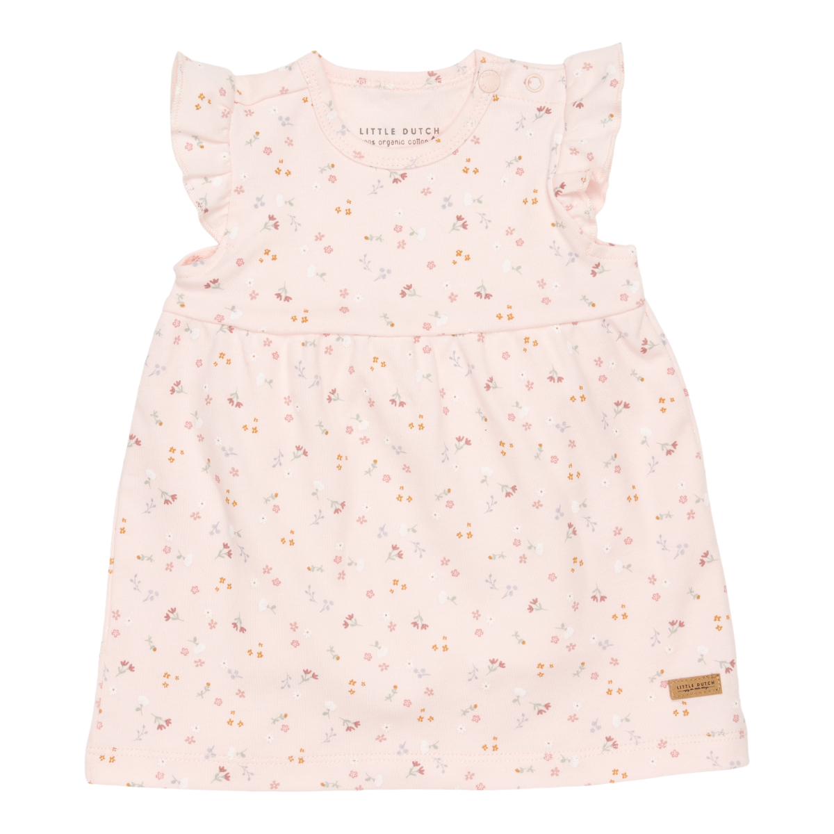 Ärmellos Kleid mit Rüschen Little Pink Flowers