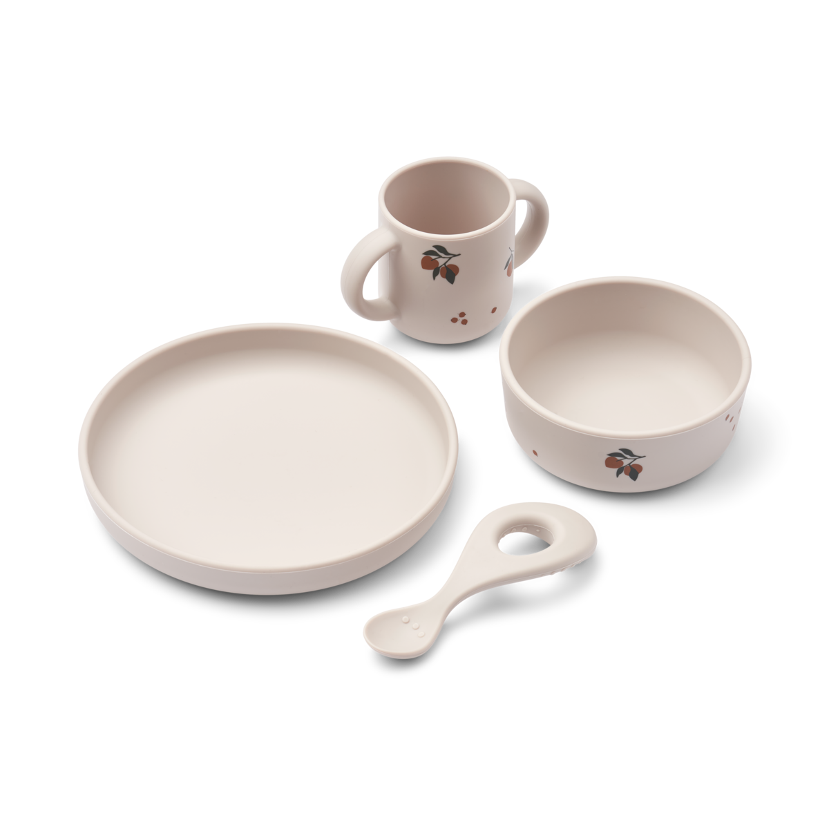 Liewood Silikongeschirr Peach 4 er Set