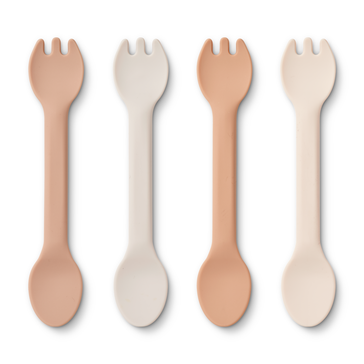 2 in 1 Besteck Liewood 4er Set - Rose