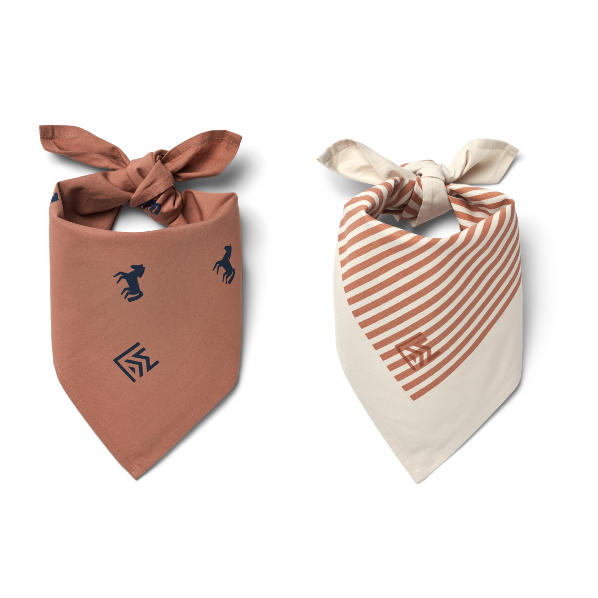 Baumwoll-Bandana Pferde 2er-PACK