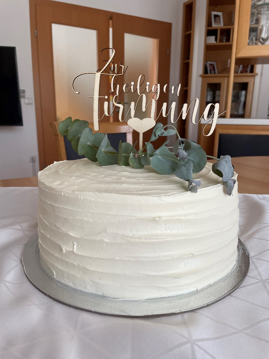 Caketopper - Zur Taufe rund